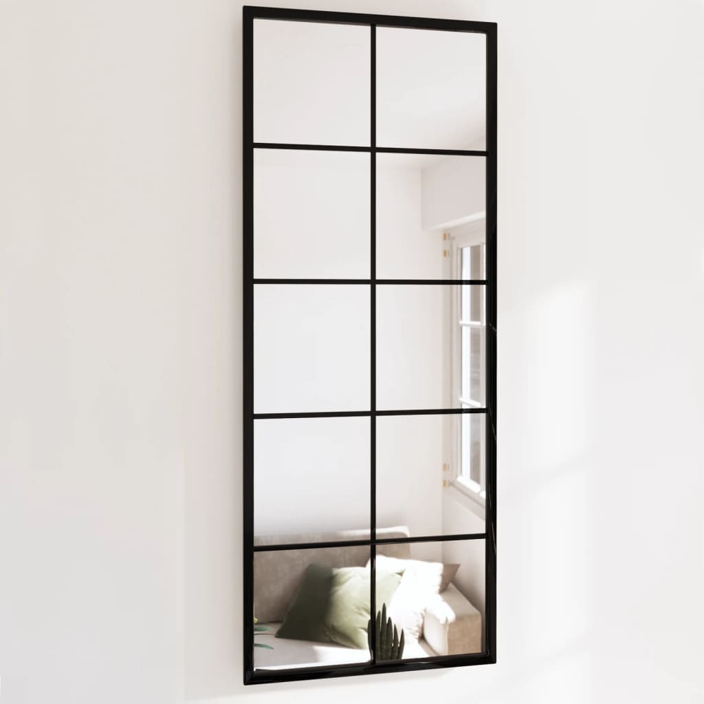 Oglinzi De Perete, 6 Buc., Negru, 100X60 Cm, Metal