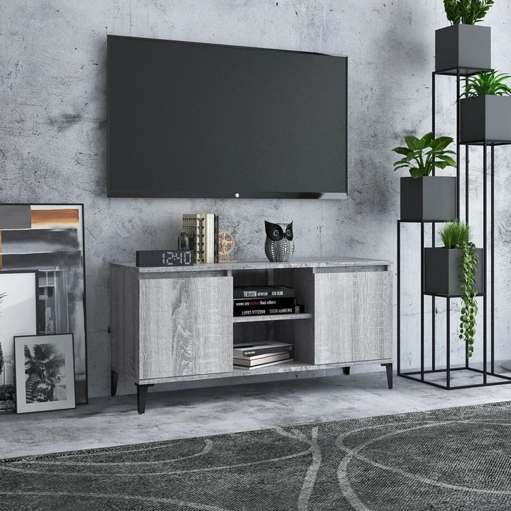 Comodă Tv Cu Picioare Metalice, , 103,5X35X50 Cm
