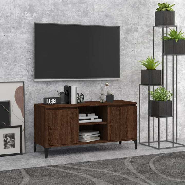 Comodă Tv Cu Picioare Metalice, , 103,5X35X50 Cm