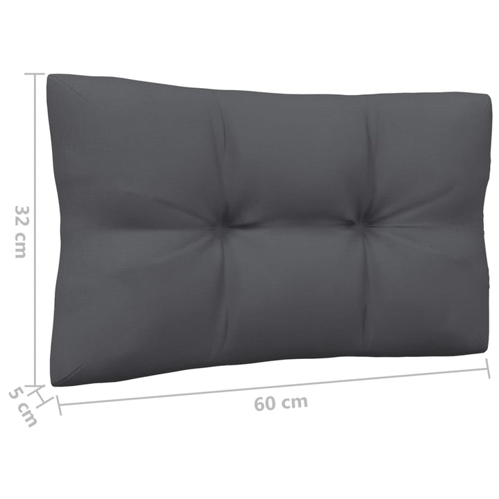 Set Mobilier Grădină Cu Perne, 5 Piese, Antracit, Lemn De Pin