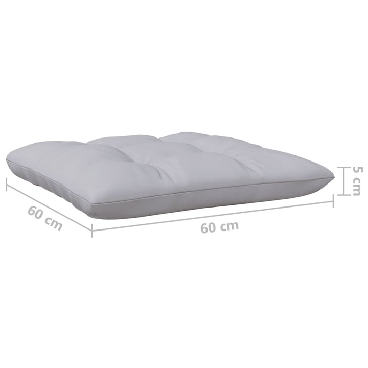 Set Mobilier Grădină Cu Perne Gri, 5 Piese, Lemn Masiv De Pin