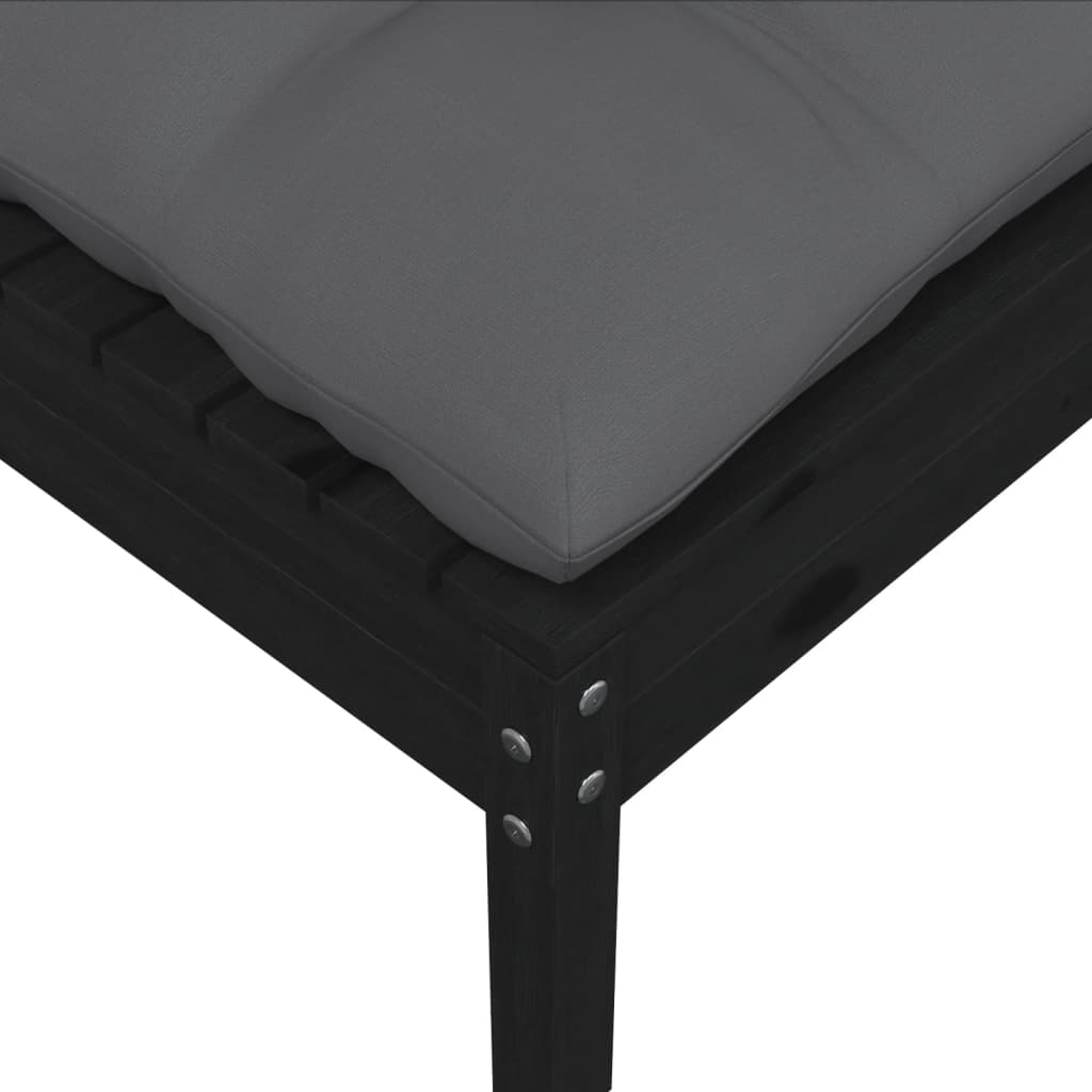 Set Mobilier De Grădină Cu Perne, 9 Piese, Lemn Masiv De Pin