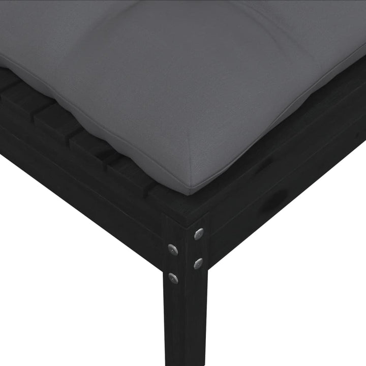 Set Mobilier De Grădină Cu Perne, 9 Piese, Lemn Masiv De Pin