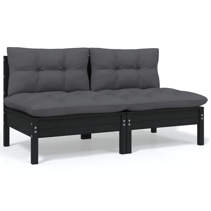 Set Mobilier Grădină Cu Perne, 5 Piese, Lemn Masiv De Pin