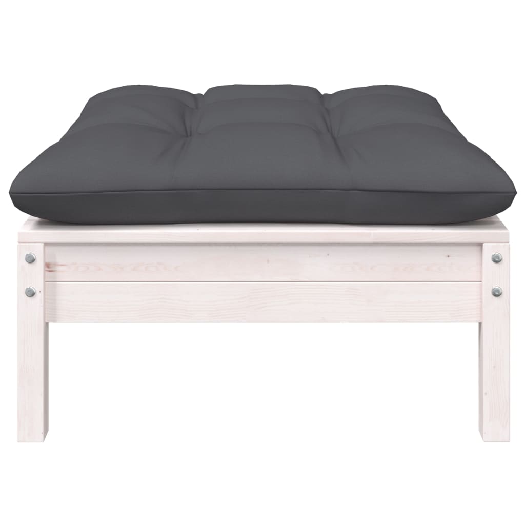 Set Mobilier Grădină Cu Perne, 7 Piese, Lemn Masiv De Pin