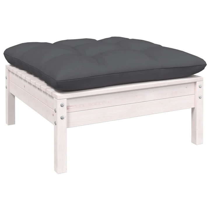 Set Mobilier Grădină Cu Perne, 7 Piese, Lemn Masiv De Pin