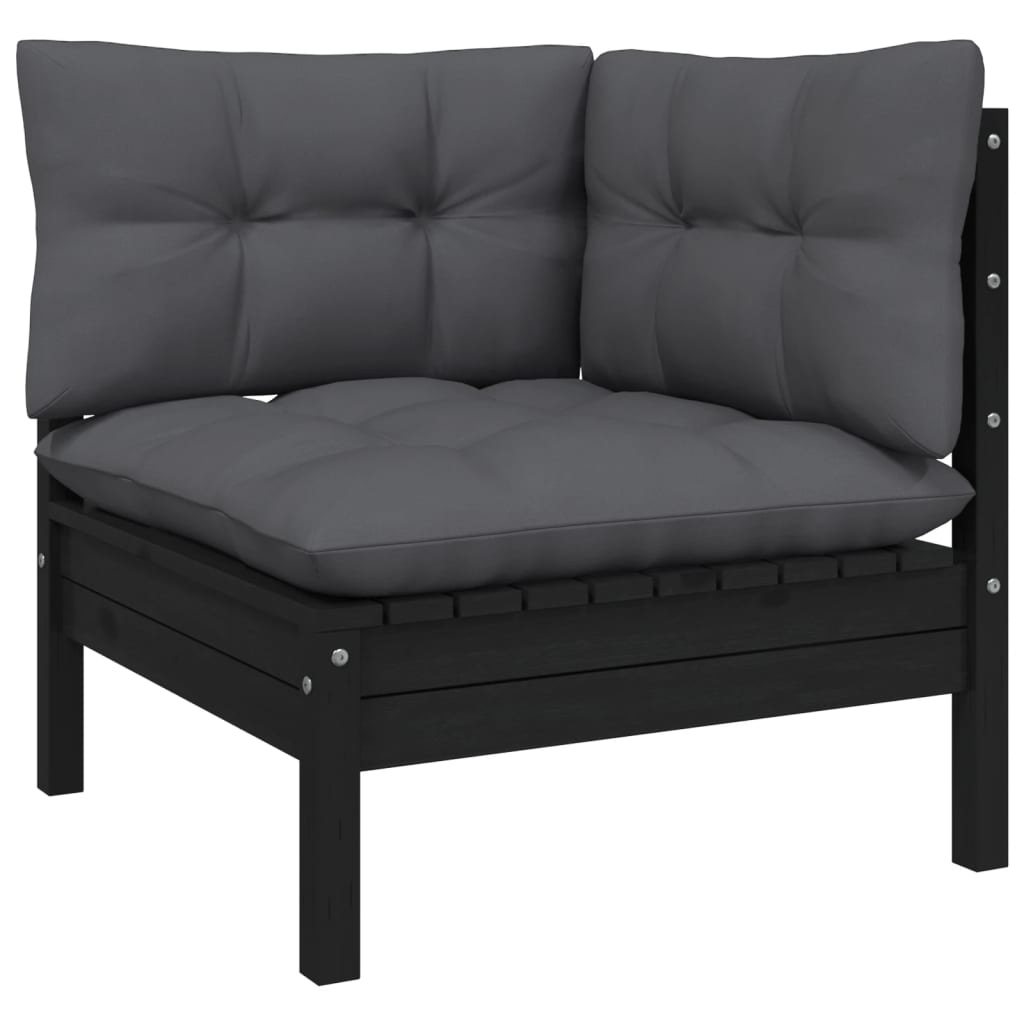 Set Mobilier De Grădină Cu Perne 8 Piese Lemn Masiv Pin