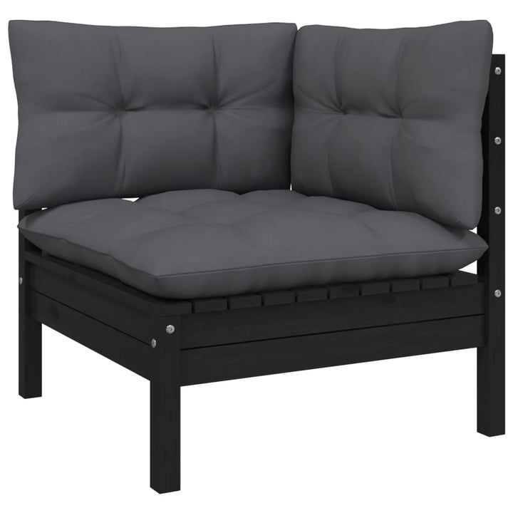 Set Mobilier De Grădină Cu Perne 8 Piese Lemn Masiv Pin