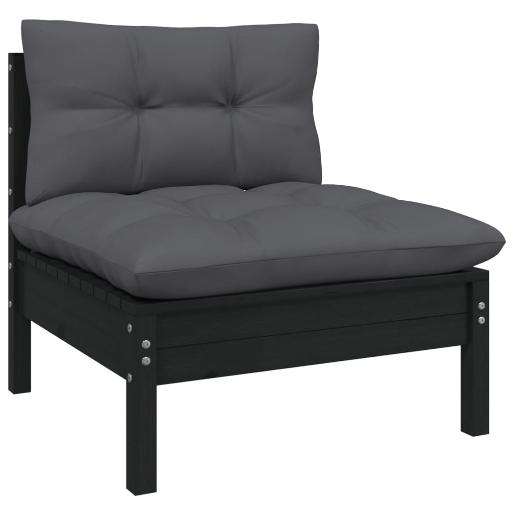 Set Mobilier De Grădină Cu Perne 8 Piese Lemn Masiv Pin