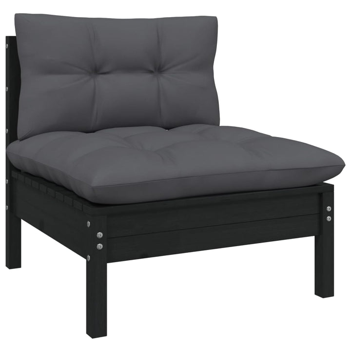 Set Mobilier De Grădină Cu Perne 8 Piese Lemn Masiv Pin