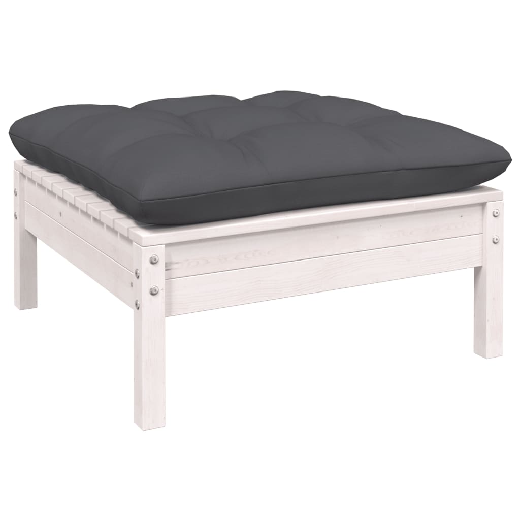 Set Mobilier Grădină Cu Perne, 11 Piese, , Lemn Masiv Pin