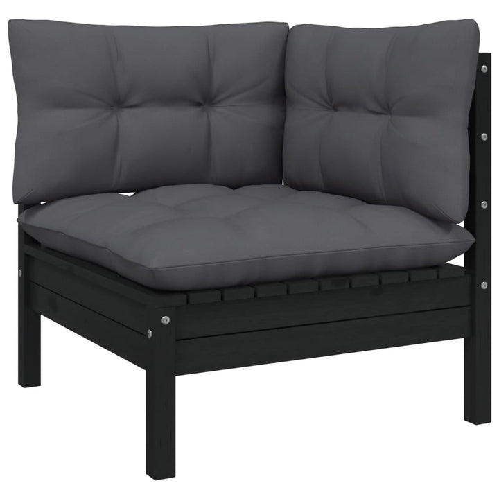 Set Mobilier Grădină Cu Perne, 10 Piese, , Lemn De Pin