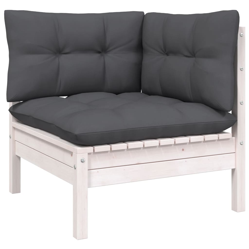 Set De Șezlonguri De Grădină Cu Perne 11 Piese Lemn De Pin