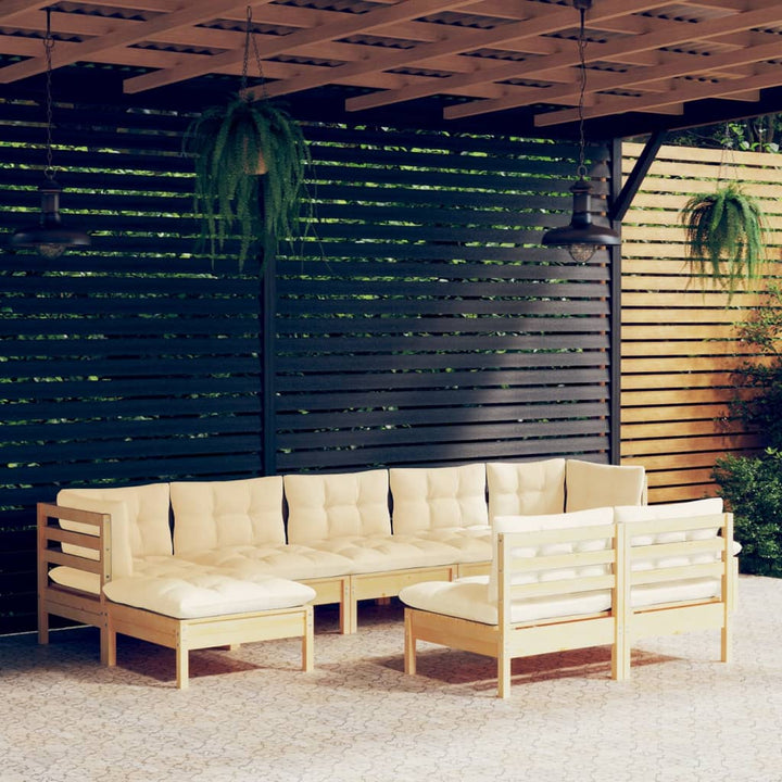 Set Mobilier De Grădină Cu Perne, 5 Piese, Gri, Lemn De Pin