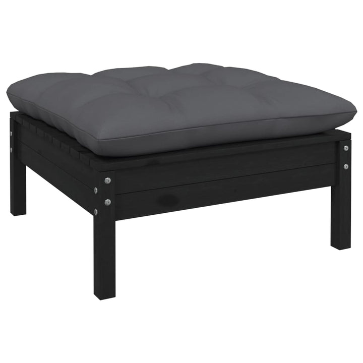 Set Mobilier Grădină Cu Perne, 11 Piese, , Lemn Masiv Pin