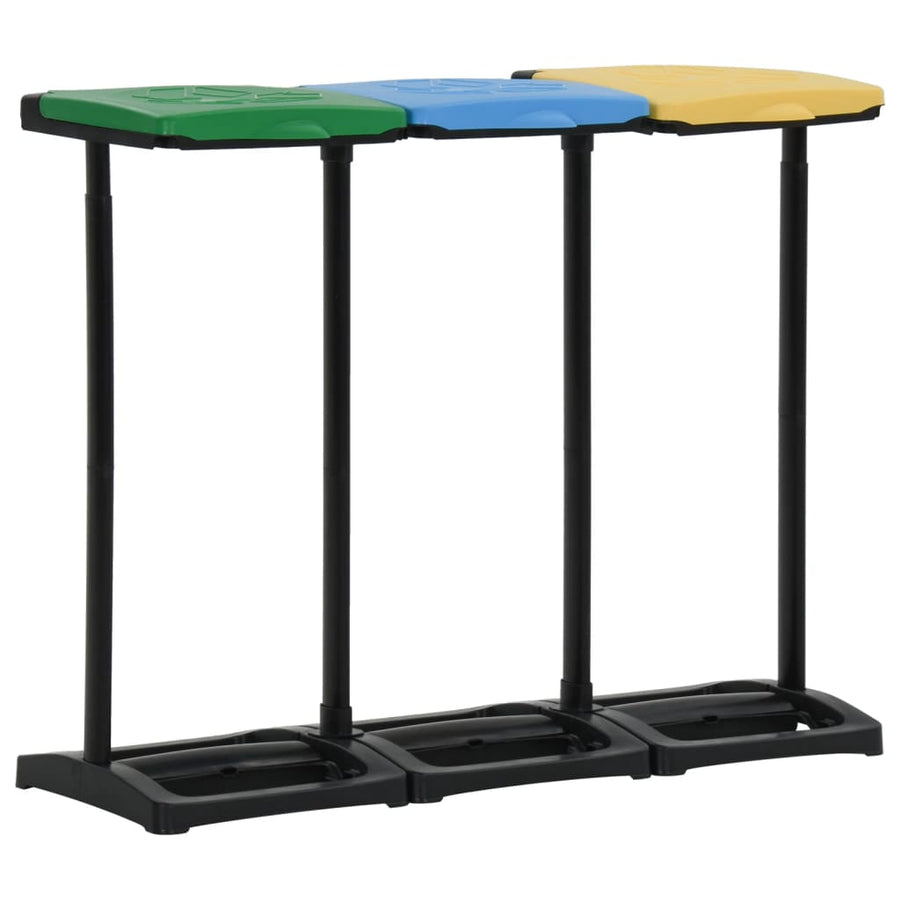 Suporturi Pentru Saci De Gunoi Cu Capac 240-330 L Multicolor Pp