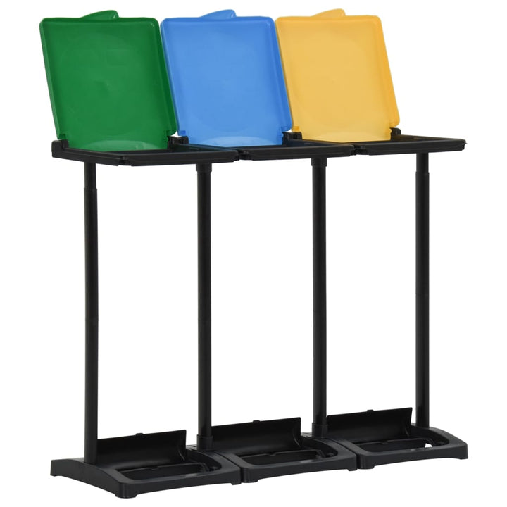 Suporturi Pentru Saci De Gunoi Cu Capac 240-330 L Multicolor Pp