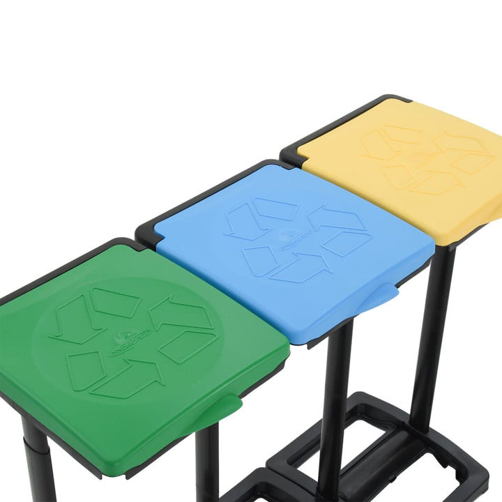 Suporturi Pentru Saci De Gunoi Cu Capac 240-330 L Multicolor Pp