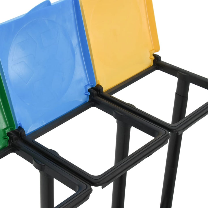 Suporturi Pentru Saci De Gunoi Cu Capac 240-330 L Multicolor Pp