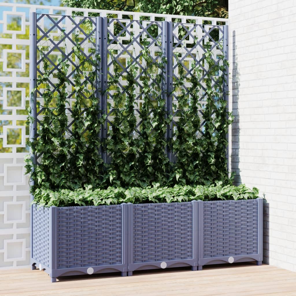 Jardinieră De Grădină Cu Spalier, , , Pp