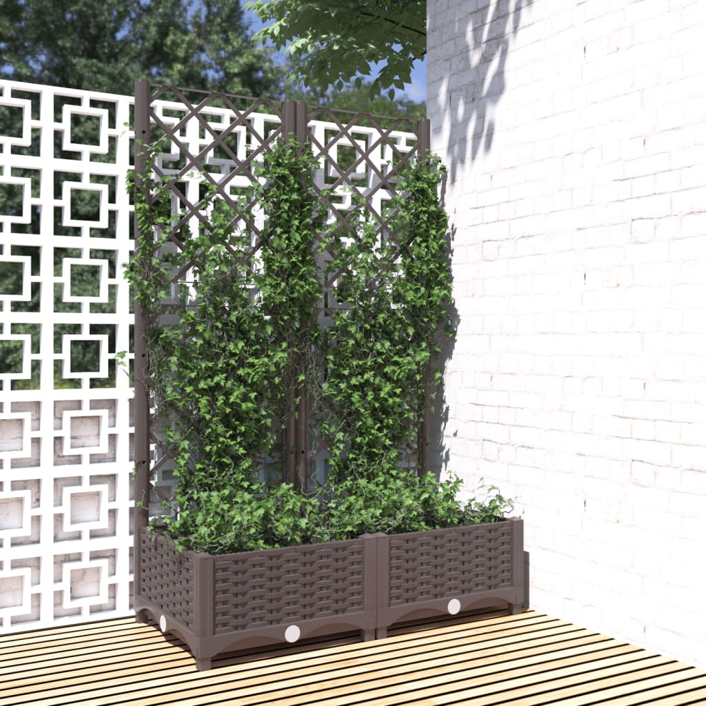 Jardinieră De Grădină Cu Spalier, , , Pp