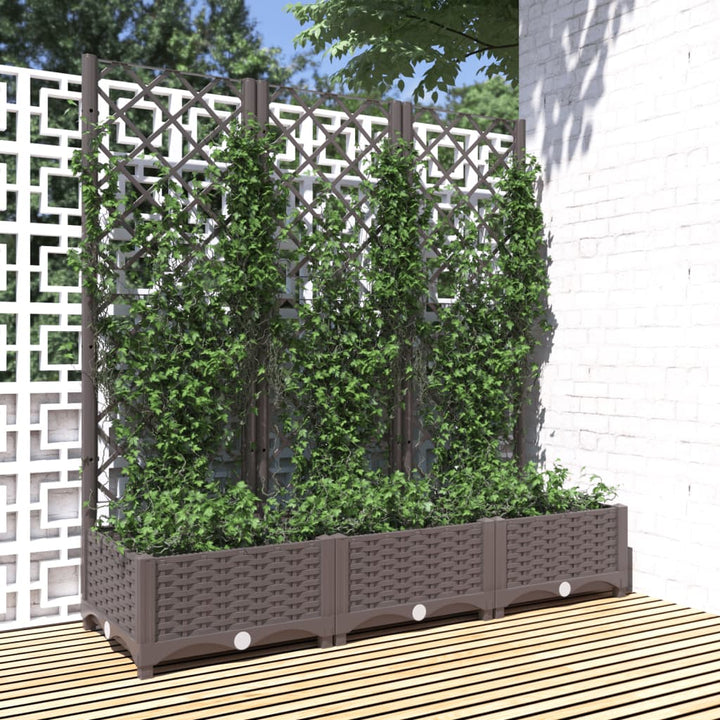 Jardinieră De Grădină Cu Spalier, , , Pp