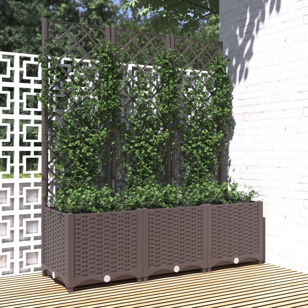Jardinieră De Grădină Cu Spalier, , , Pp
