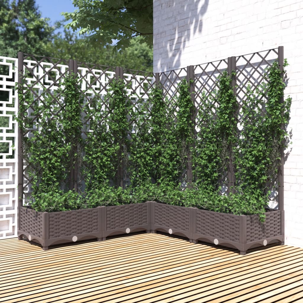 Jardinieră De Grădină Cu Spalier, , , Pp