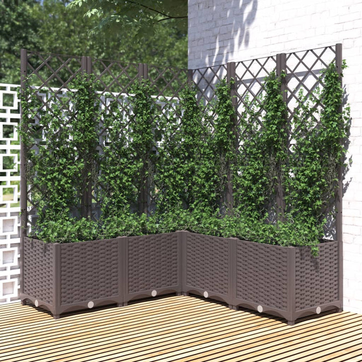 Jardinieră De Grădină Cu Spalier, , , Pp