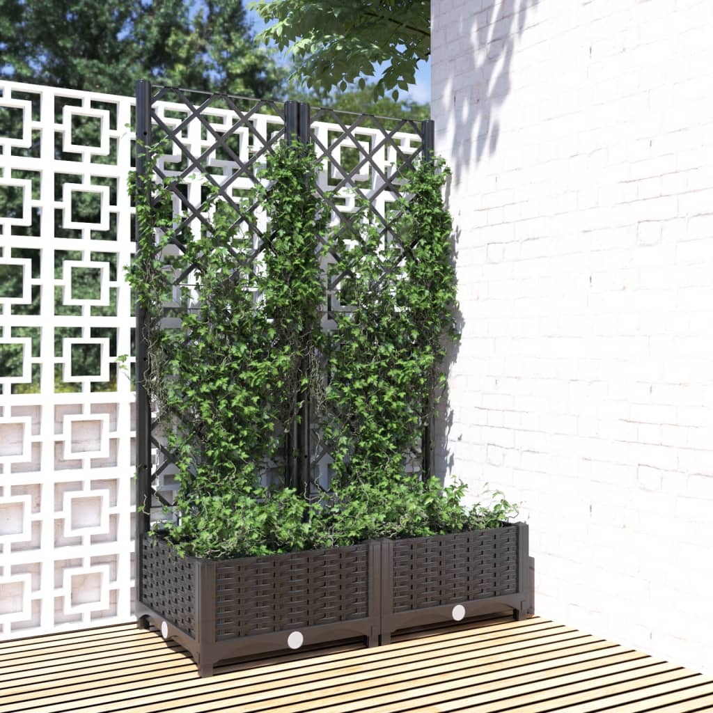 Jardinieră De Grădină Cu Spalier, , , Pp