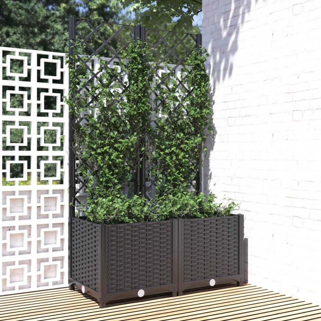 Jardinieră De Grădină Cu Spalier, , , Pp