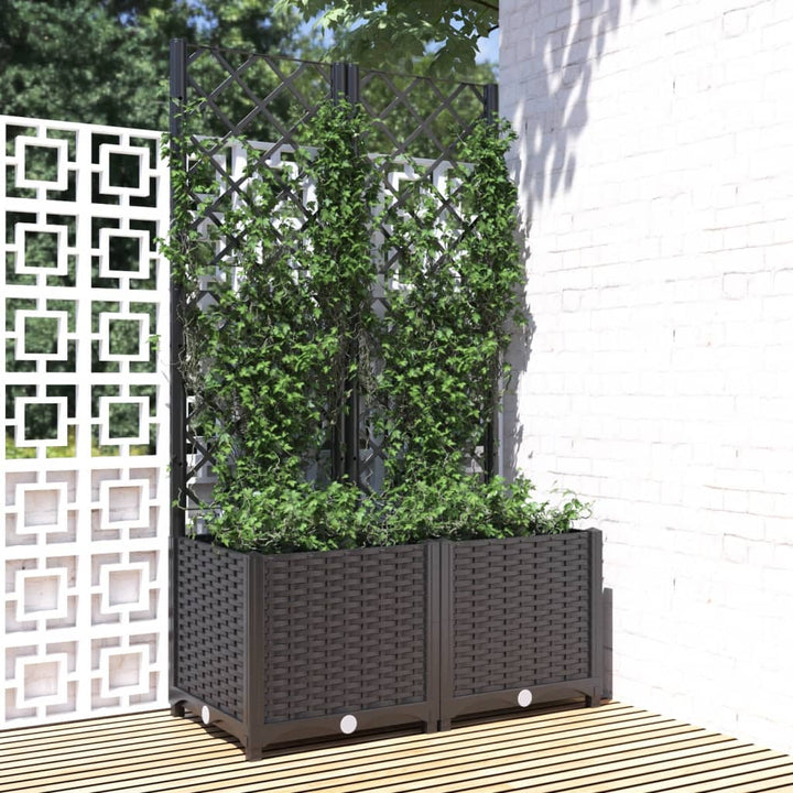 Jardinieră De Grădină Cu Spalier, , , Pp