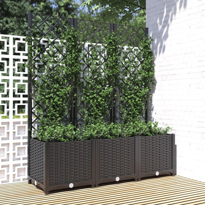 Jardinieră De Grădină Cu Spalier, , , Pp