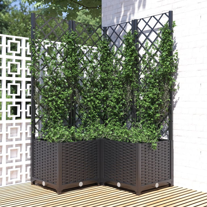 Jardinieră De Grădină Cu Spalier, , , Pp