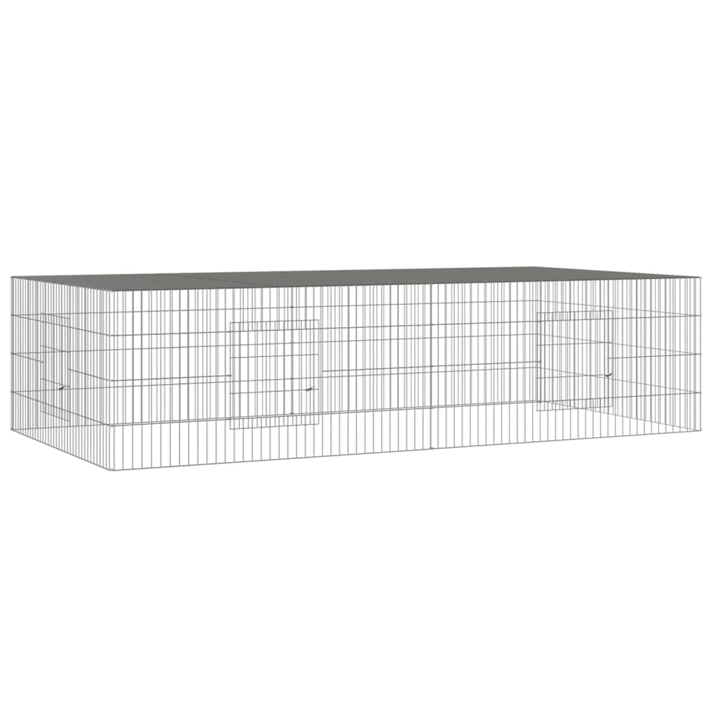 Cușcă Pentru Iepuri, 2 Panouri, , Fier Galvanizat