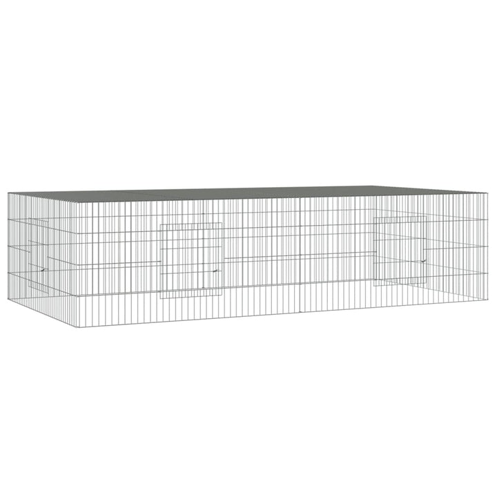 Cușcă Pentru Iepuri, 2 Panouri, , Fier Galvanizat