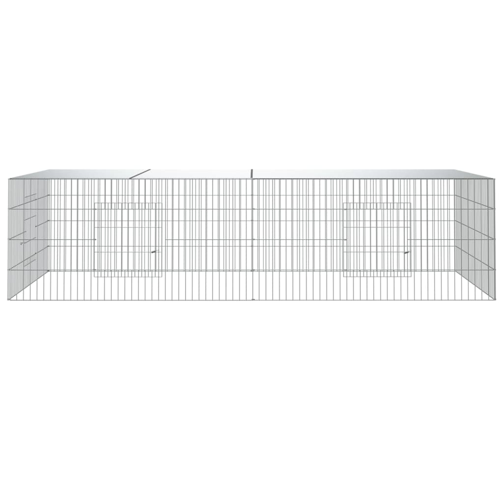 Cușcă Pentru Iepuri, 2 Panouri, , Fier Galvanizat