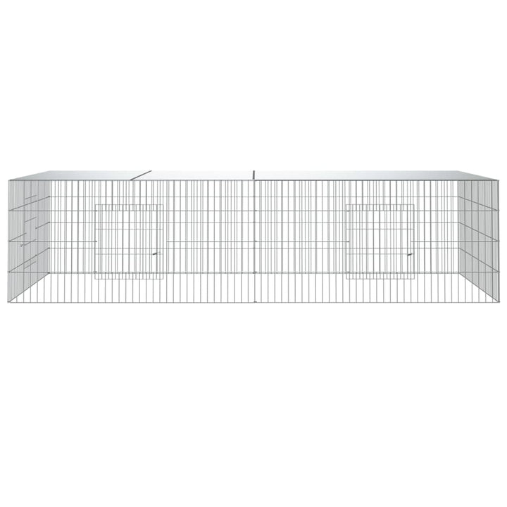Cușcă Pentru Iepuri, 2 Panouri, , Fier Galvanizat