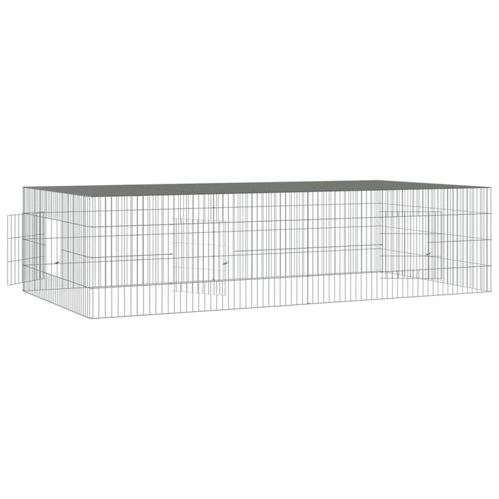 Cușcă Pentru Iepuri, 2 Panouri, , Fier Galvanizat