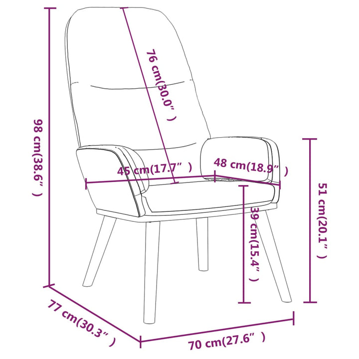 Scaun De Relaxare Cu Taburet, , Textil