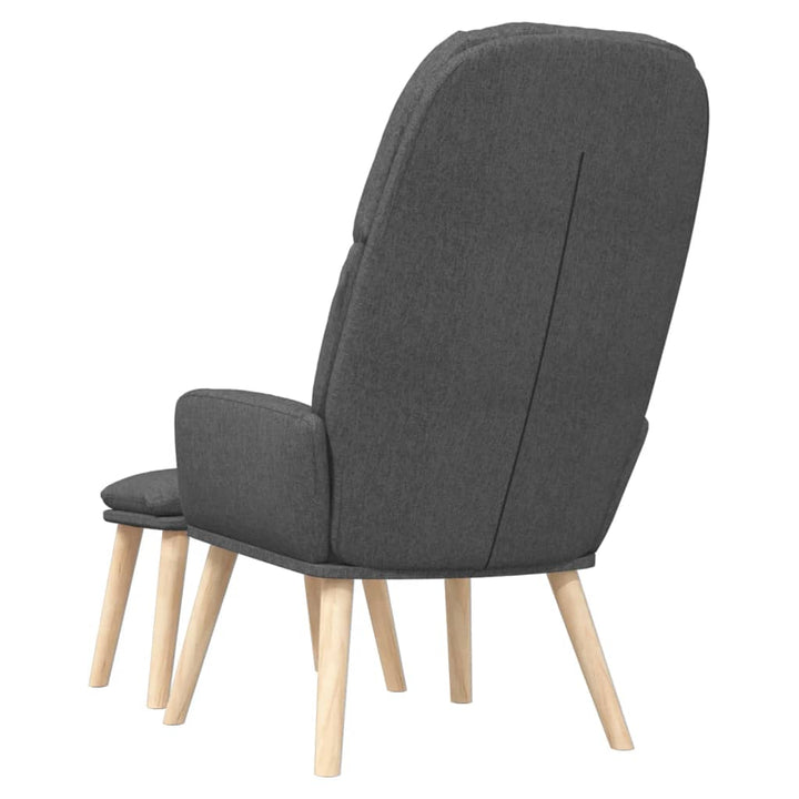Scaun De Relaxare Cu Taburet, , Textil