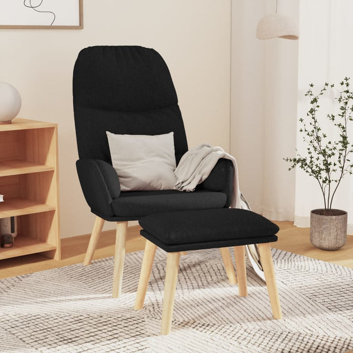 Scaun De Relaxare Cu Taburet, , Textil