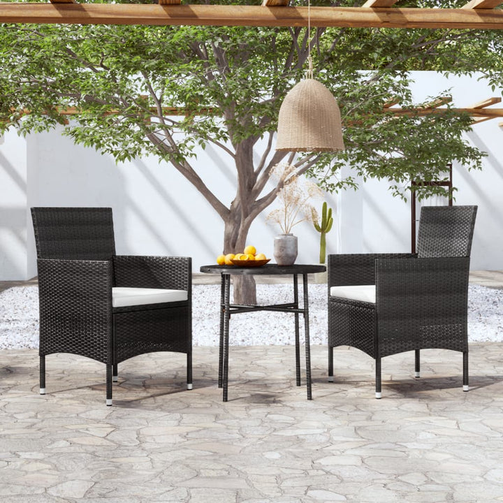 Set Mobilier De Grădină, 3 Piese, Poliratan