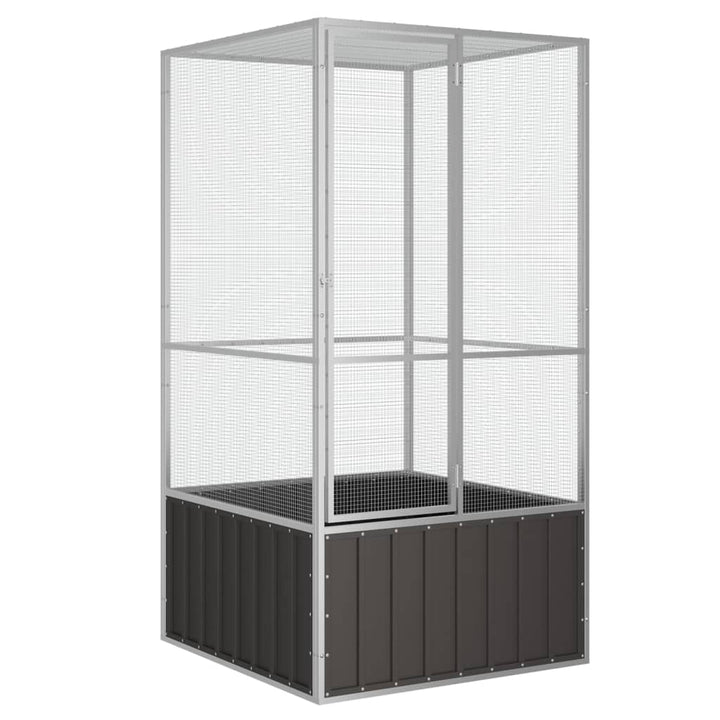 Colivie Pentru Păsări 213,5X217,5X211,5 Cm Oțel Galvanizat