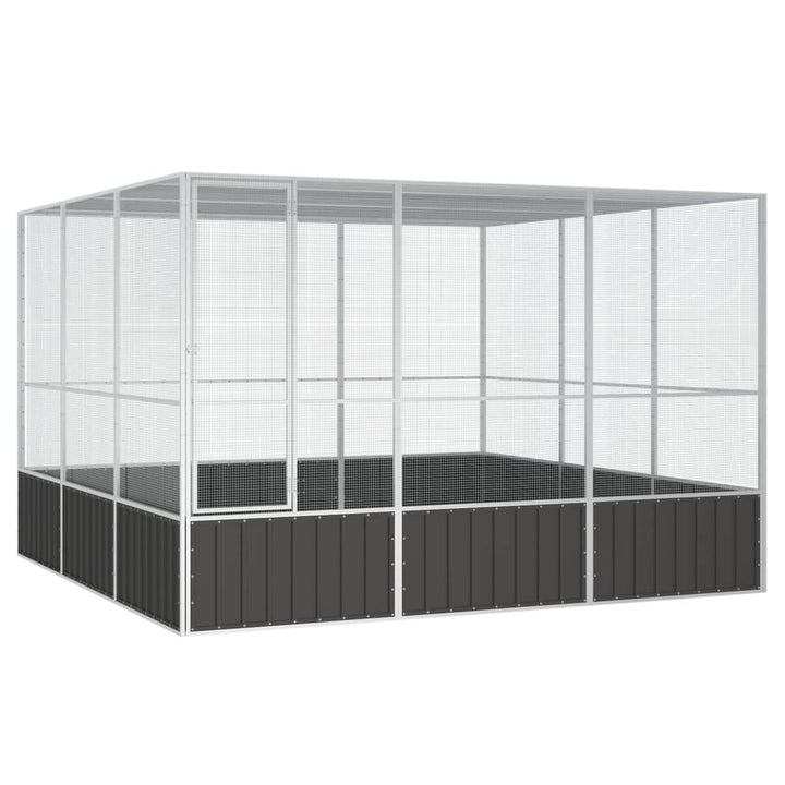 Colivie Pentru Păsări 213,5X217,5X211,5 Cm Oțel Galvanizat