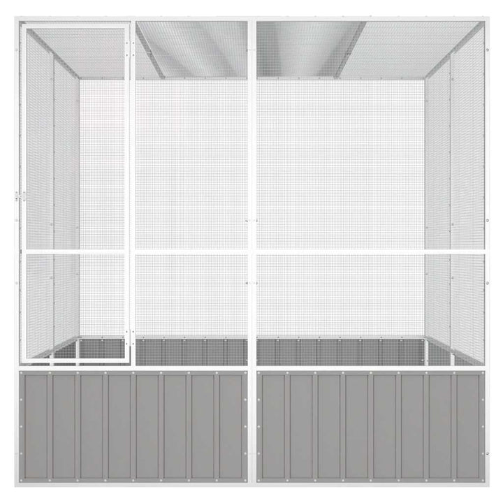 Colivie Pentru Păsări 213,5X217,5X211,5 Cm Oțel Galvanizat