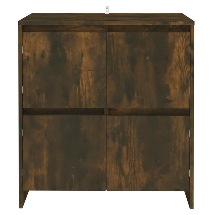 Servante, 2 Buc., Stejar Fumuriu, 70X41X75 Cm, Lemn Prelucrat