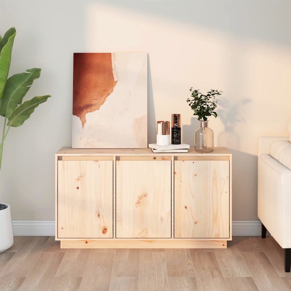 Dulap, 111X34X60 Cm, Lemn Masiv De Pin