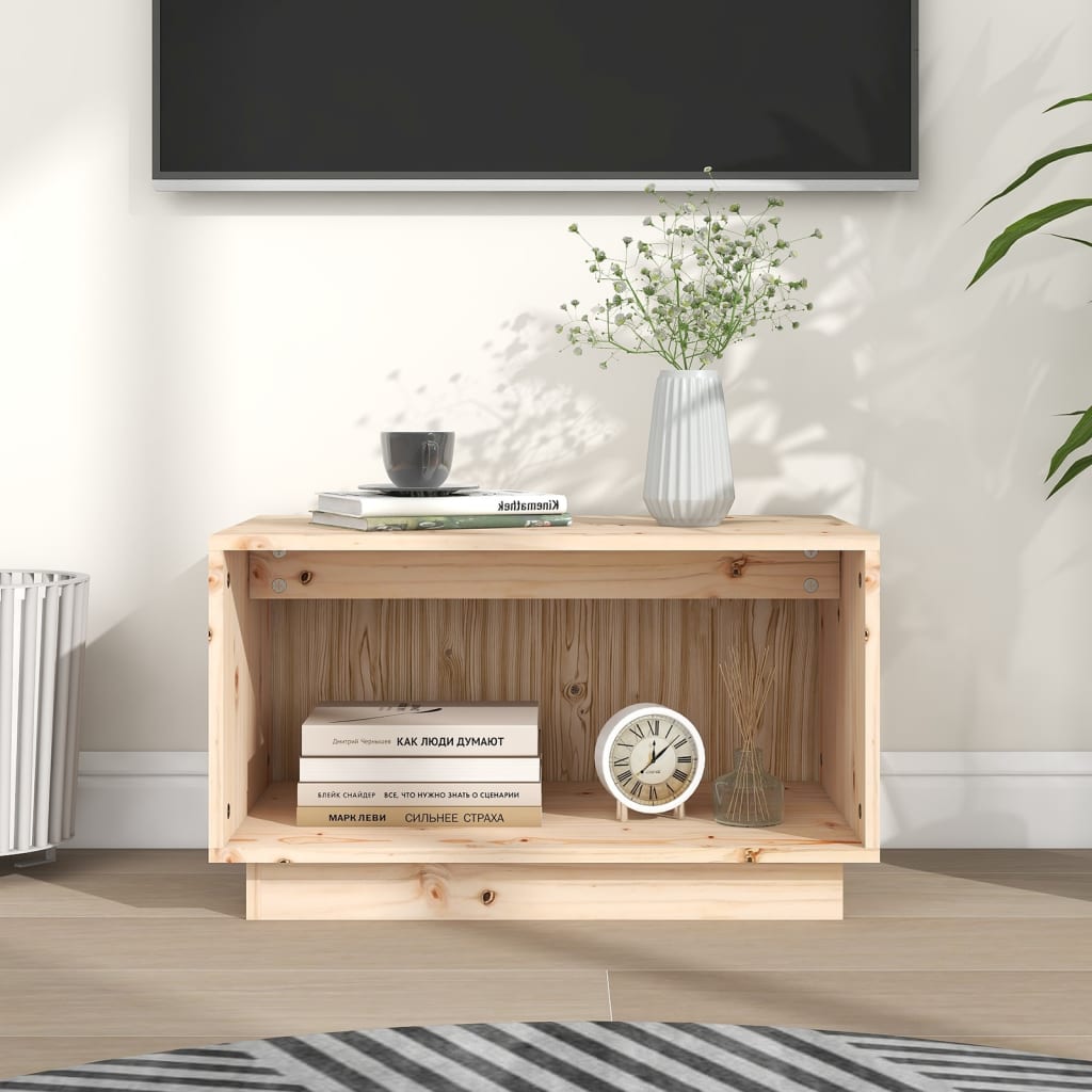 Comodă Tv, , 60X35X35 Cm, Lemn Masiv De Pin