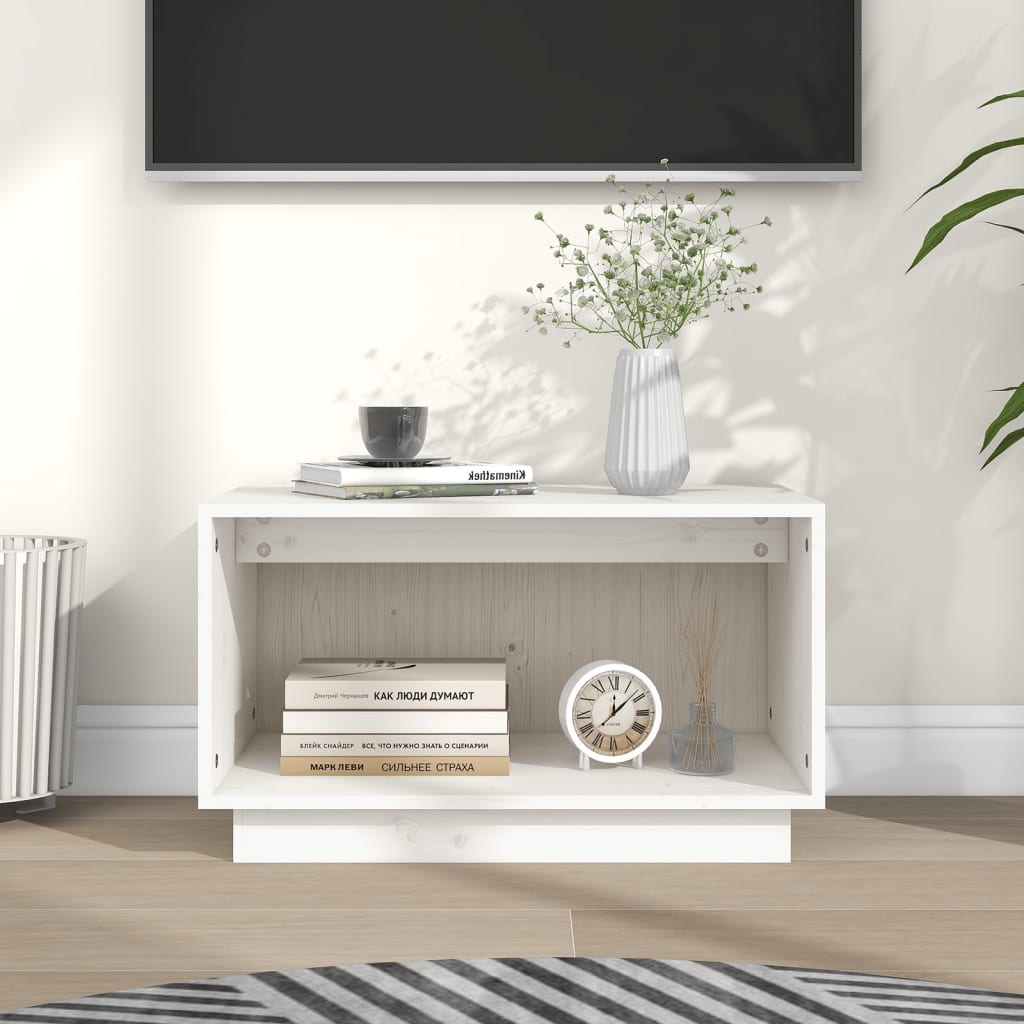 Comodă Tv, , 60X35X35 Cm, Lemn Masiv De Pin